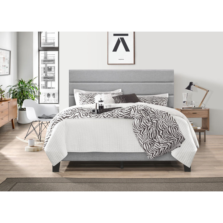 Ebern Designs Aghadavy Upholstered Low Profile Platform Bed & Reviews